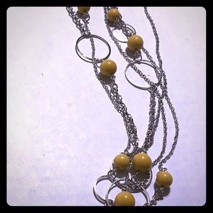 Yellow long necklace